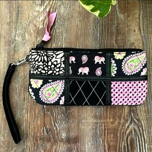 Vera Bradley | Pink Elephants Ella Wristlet - NWT